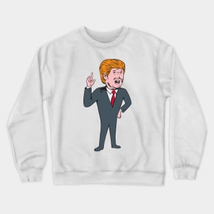 Donald Trump Republican Candidate Cartoon Crewneck Sweatshirt